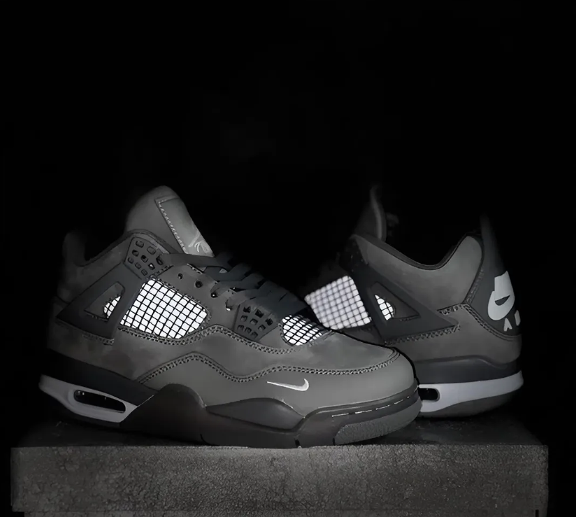 Nigel Sylvester x Air Jordan 4 Wolf Grey Shoes Sneakers