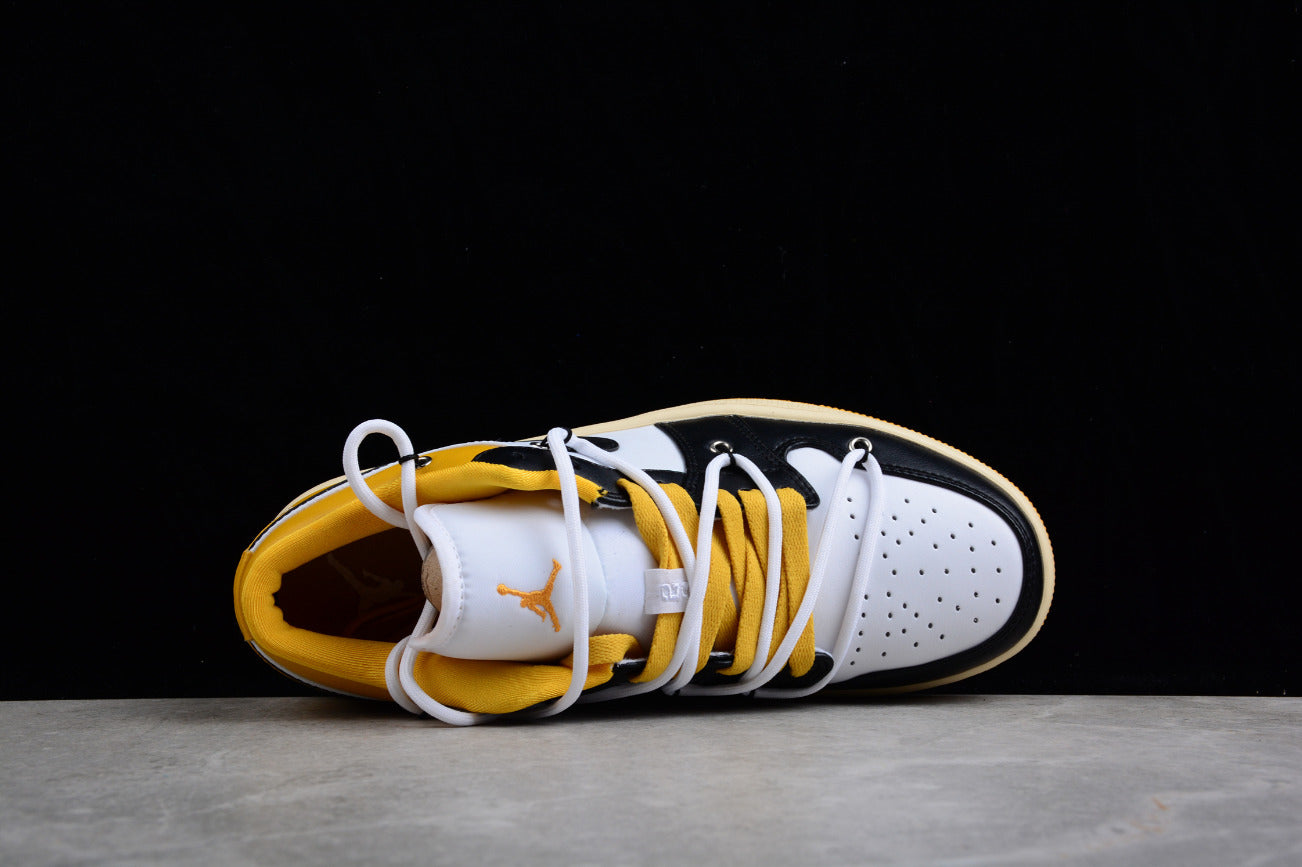 Air Jordan 1 Low Yellow White Black