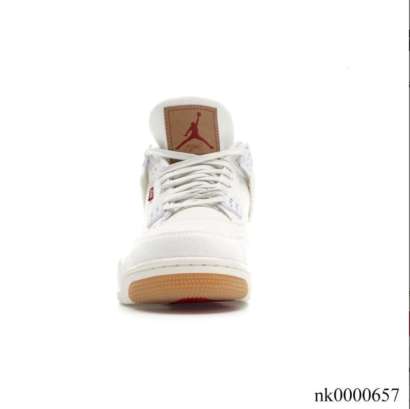 Air Jordan 4 Retro Levi’s White (Levi’s Tag) Shoes Sneakers