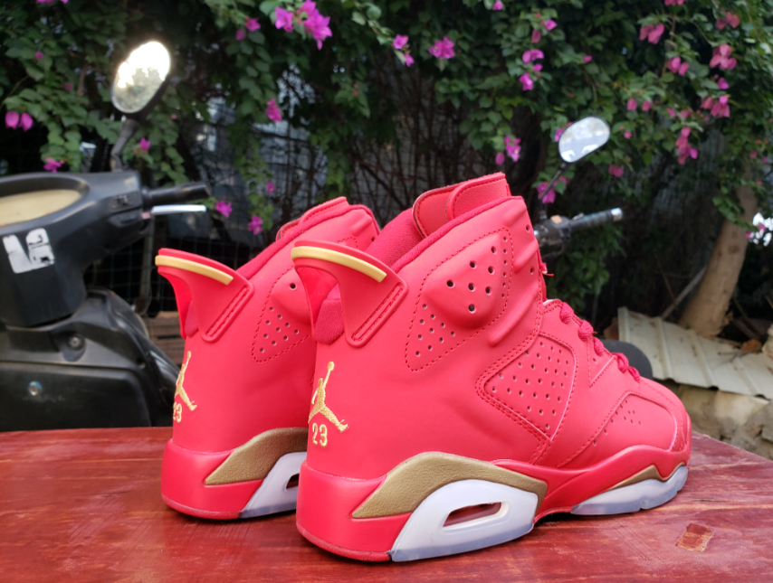 Air Jordan 6 Red Gold