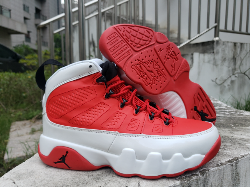 Air Jordan 9 White Red