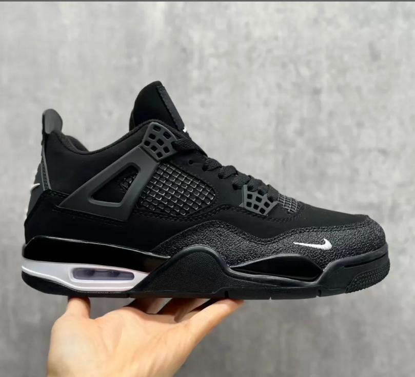 Nigel Sylvester x Air Jordan 4 Black By Black Shoes Sneakers