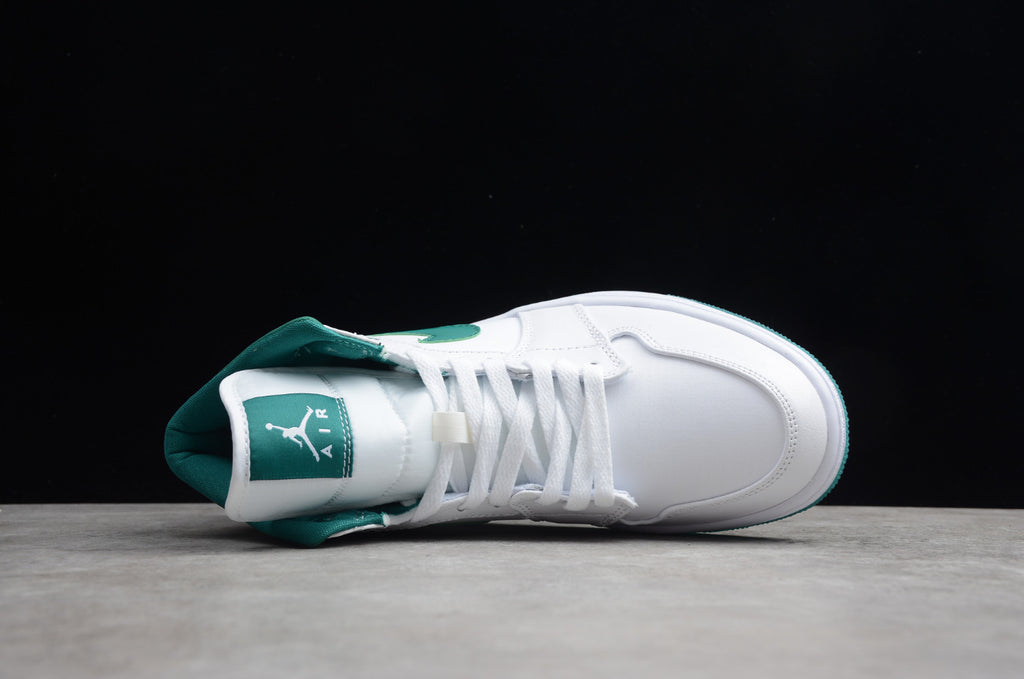 Air Jordan 1 Mid White Mystic Green