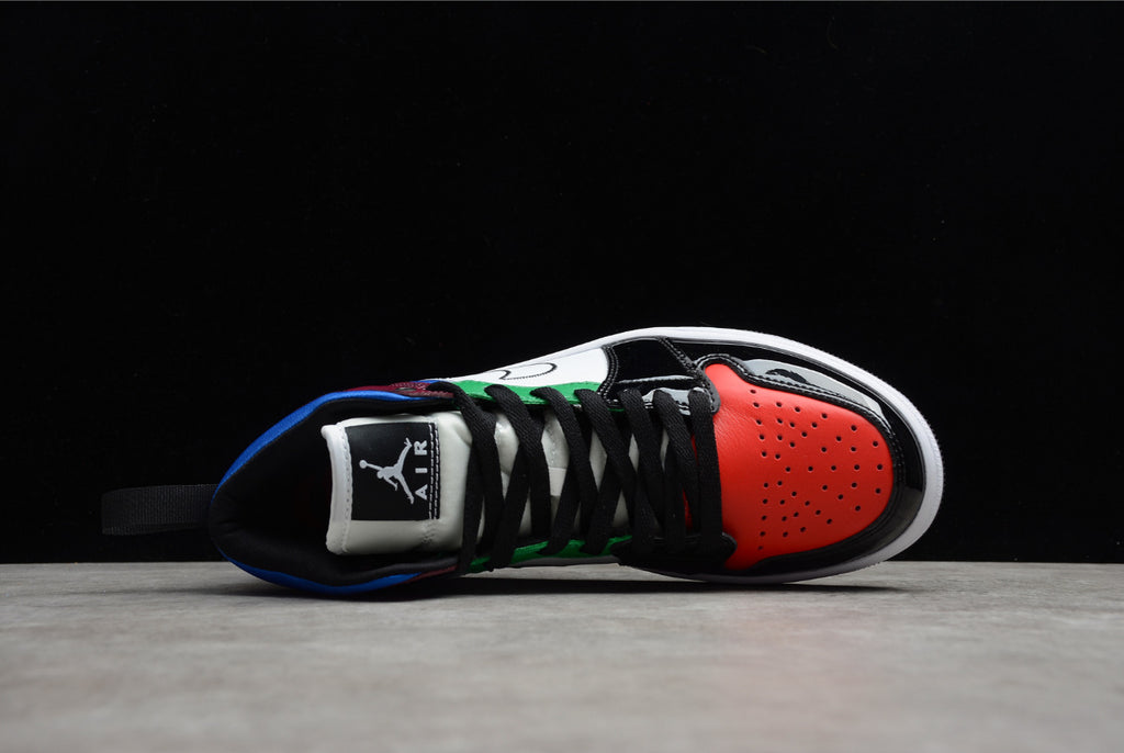 Air Jordan 1 Mid SE Black White Multi-Color