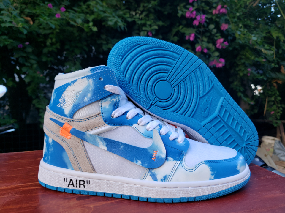 Off-White x Air Jordan 1 High Cloudy Sky