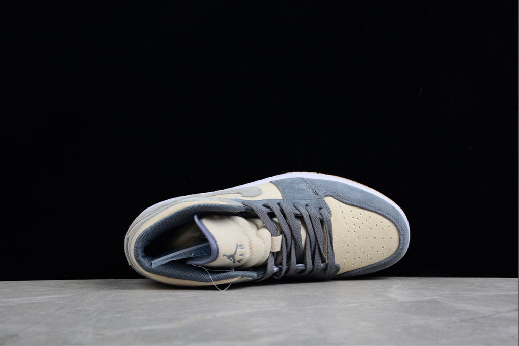 Air Jordan 1 Mid Coconut Milk Particle Grey
