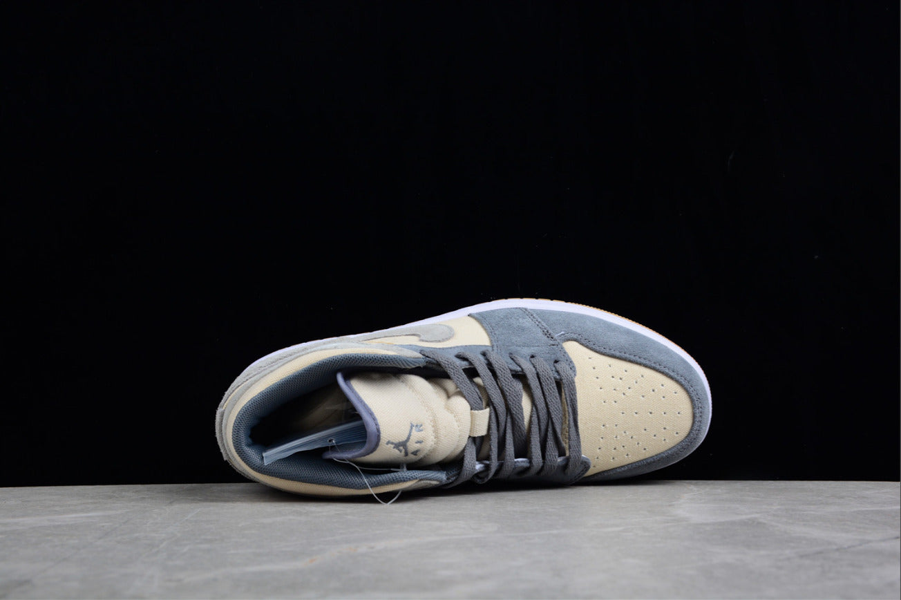 Air Jordan 1 Mid Coconut Milk Particle Grey