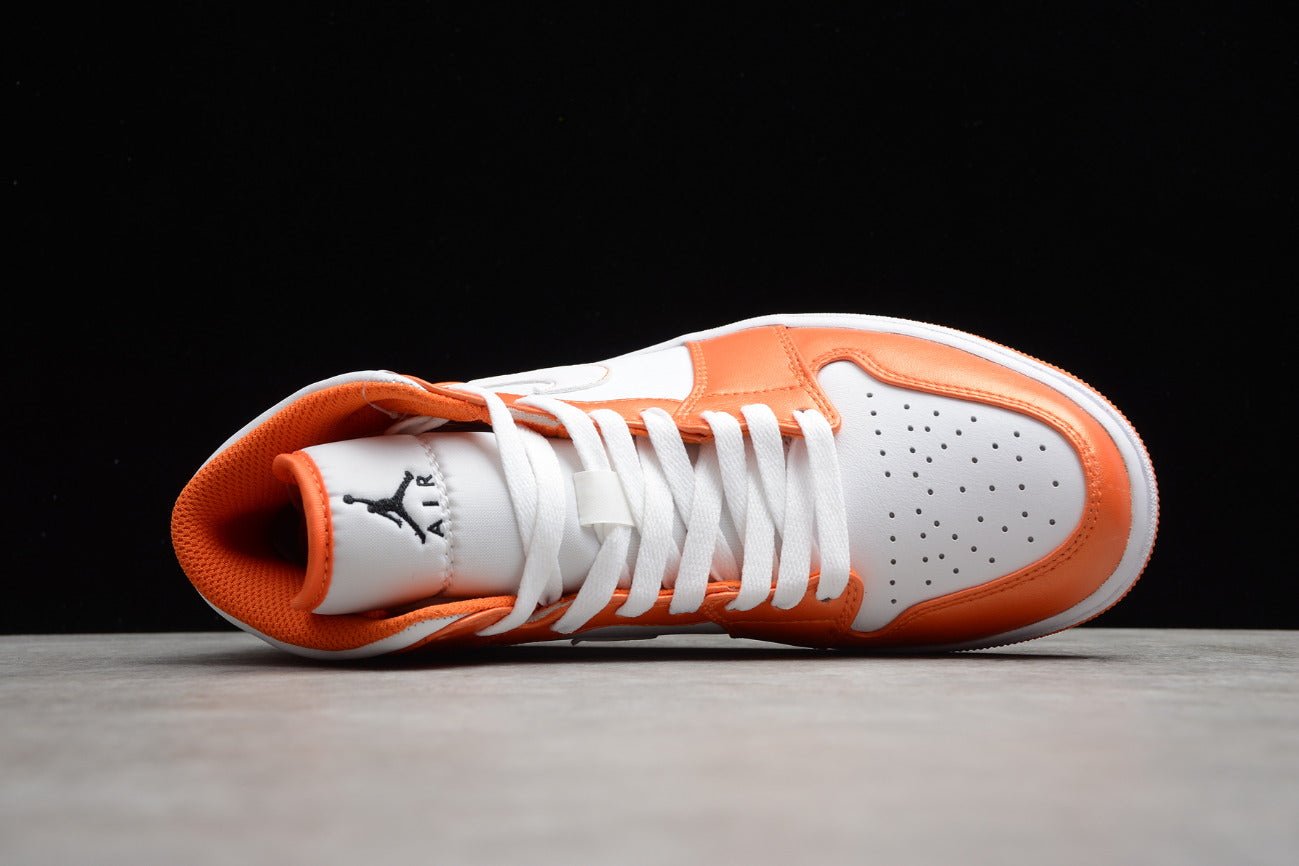 Air Jordan 1 Mid White Orange