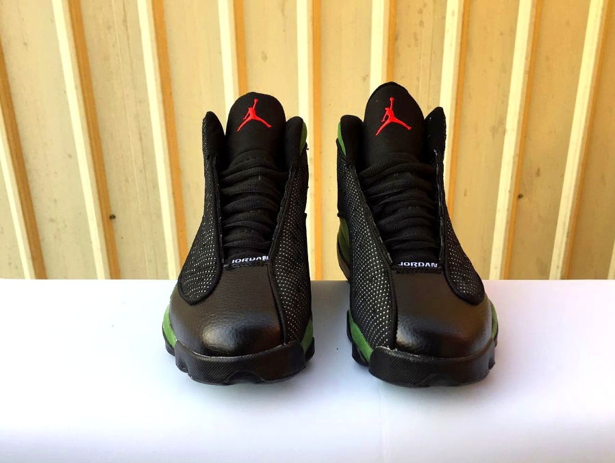 Air Jordan 13 Black Green Mesh