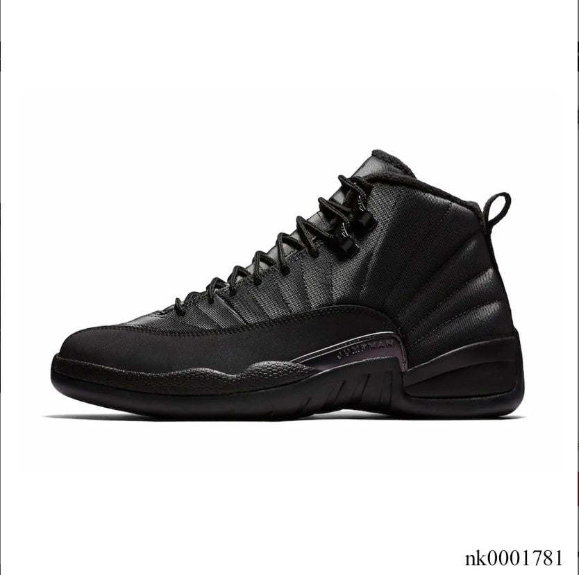 Air Jordan 12 Retro Winterized Triple Black Shoes Sneakers