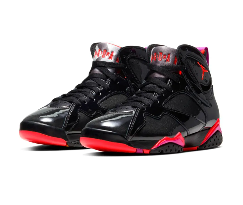 AJ 7 Black Gloss Shoes Sneakers