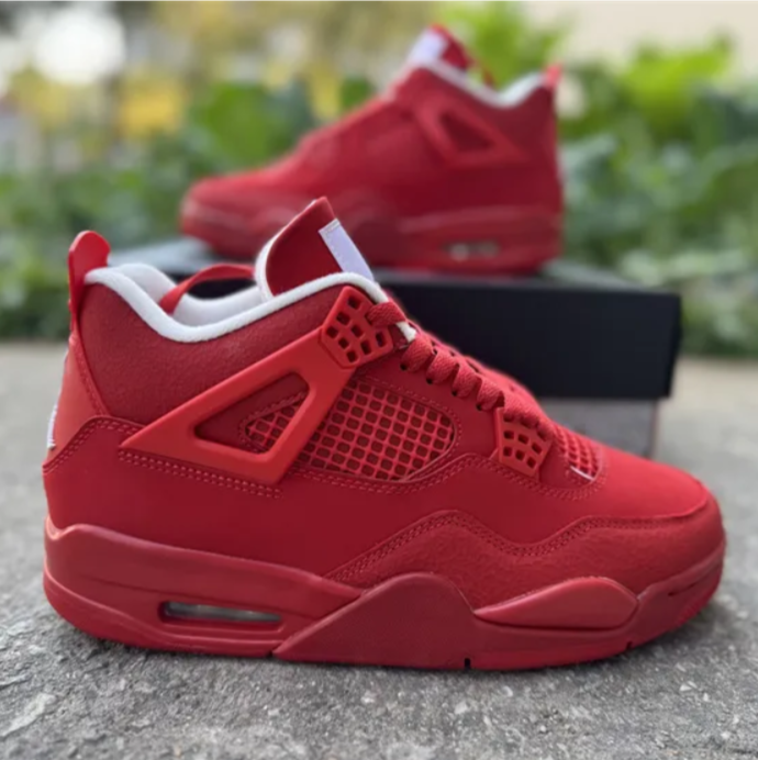 Air Jordan 4 Triple Red Shoes Sneakers