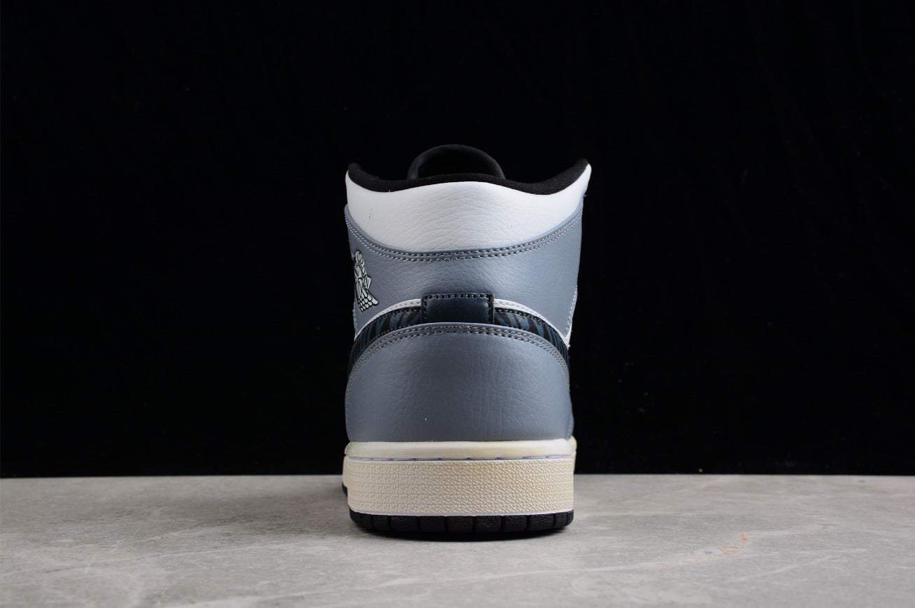 Air Jordan 1 Mid Year of the Tiger Wolf GreyWhite