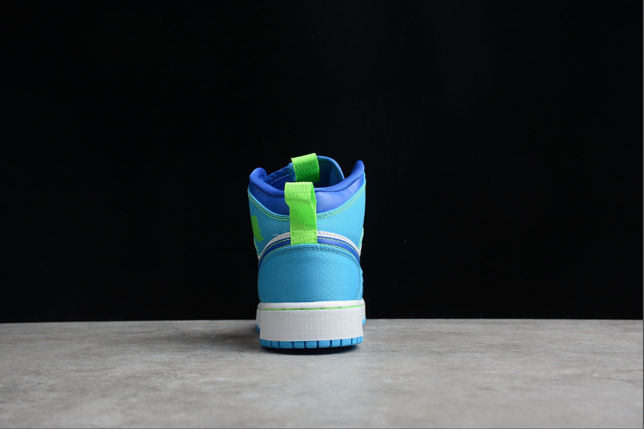 Air Jordan 1 Mid Blue Green