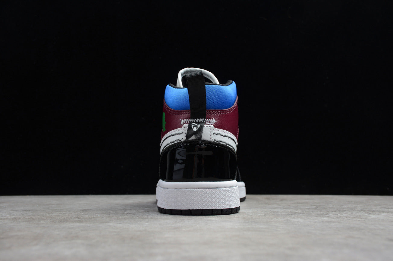 Air Jordan 1 Mid SE Black White Multi-Color
