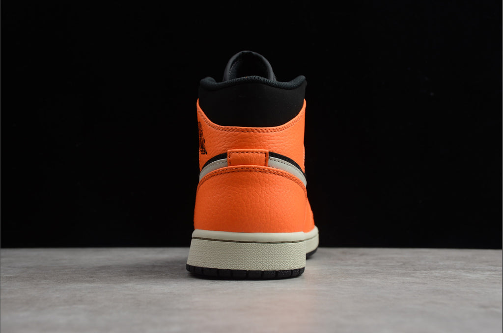Air Jordan 1 Mid Buckled Black Orange