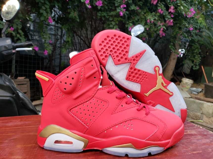 Air Jordan 6 Red Gold