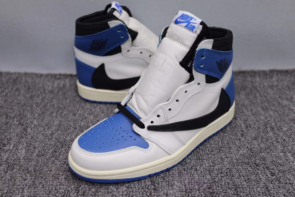 Travis Scott X Fragment X Air Jordan 1 High OG SP Military Blue