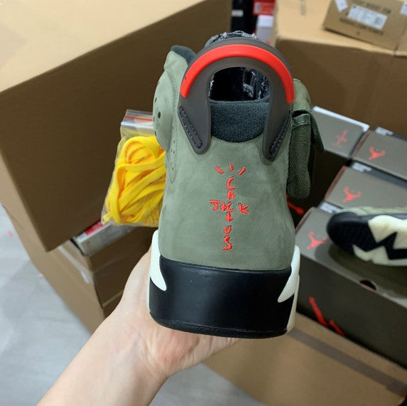 Air Jordan 6 x Travis Scott Army Green