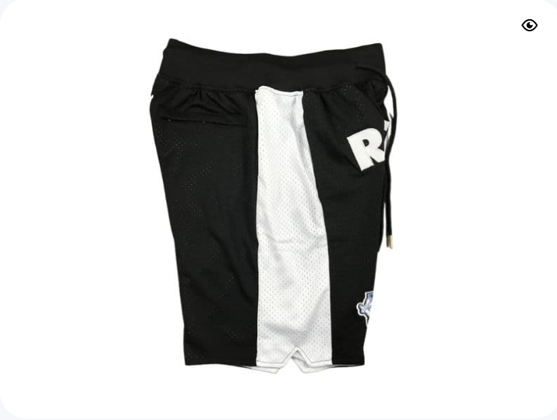 Oakland Raiders Black Shorts