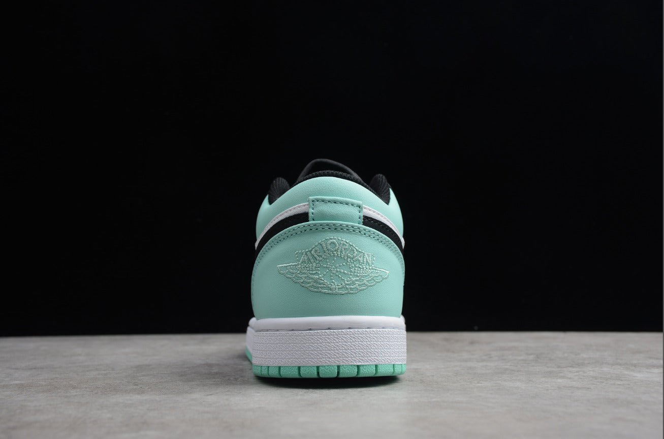 Air Jordan 1 Low Top Black Mint Green