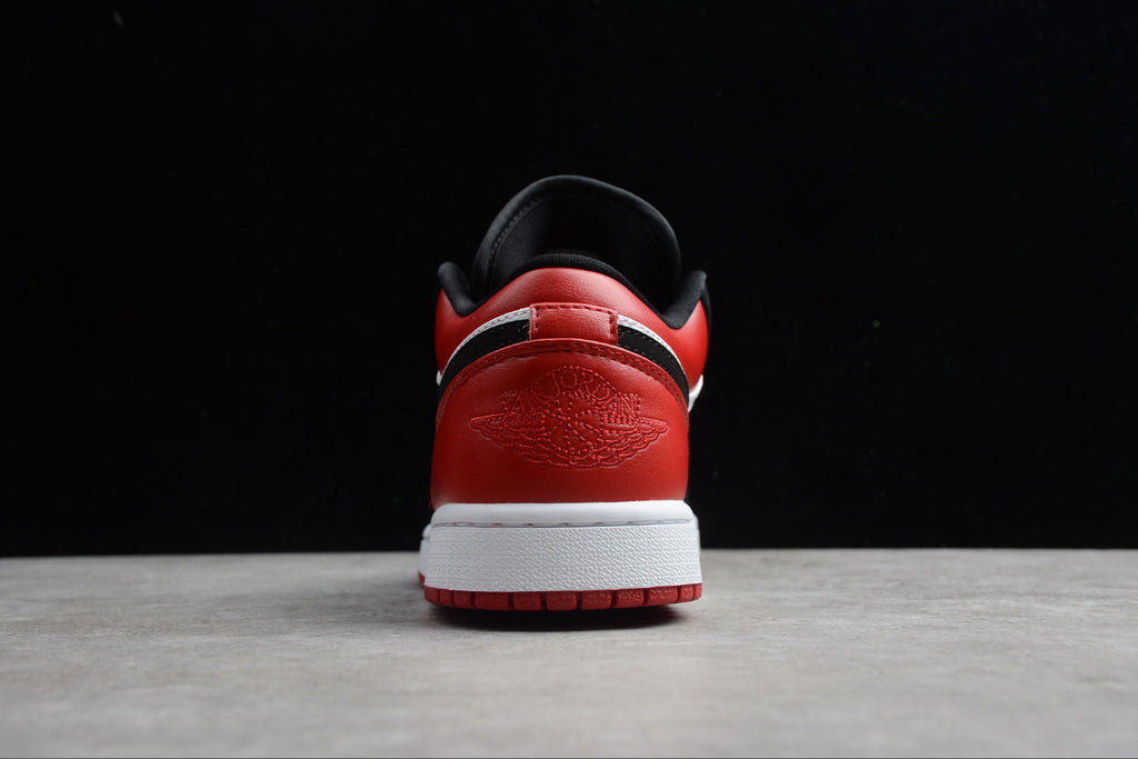 Air Jordan 1 Low Top Black Red Toe