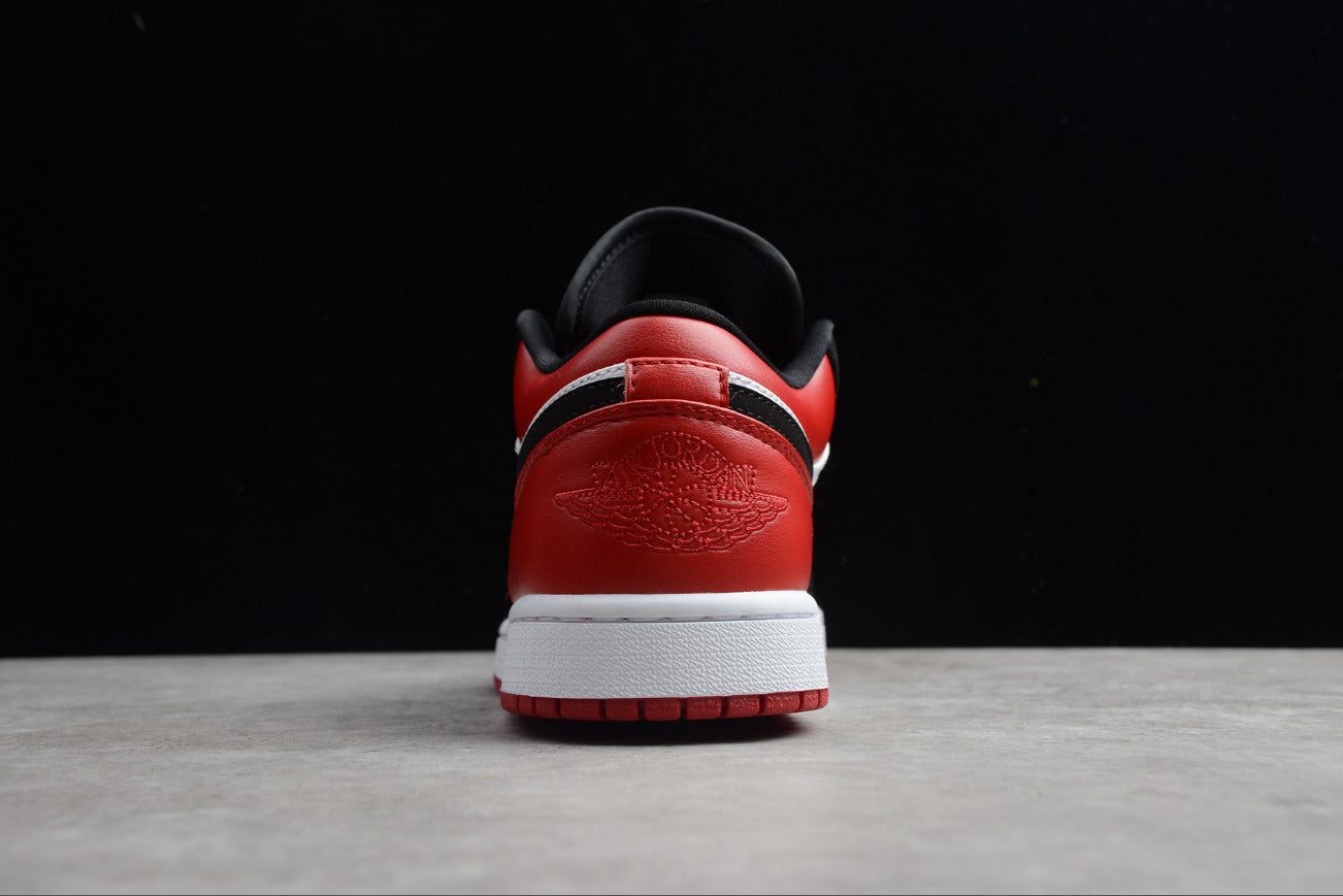 Air Jordan 1 Low Top Black Red Toe