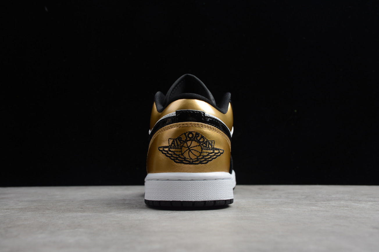 Air Jordan 1 Low Top Black Gold Toe