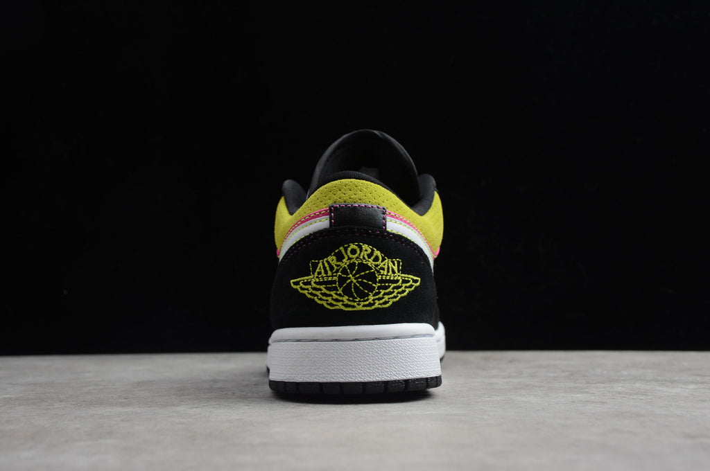 Air Jordan 1 Low Top Black Pink Yellow