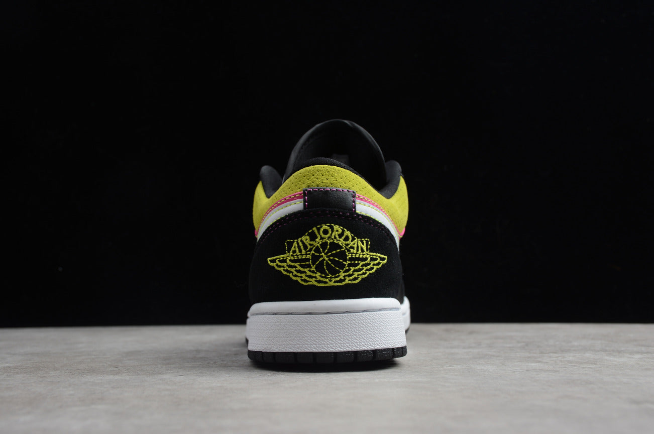 Air Jordan 1 Low Top Black Pink Yellow