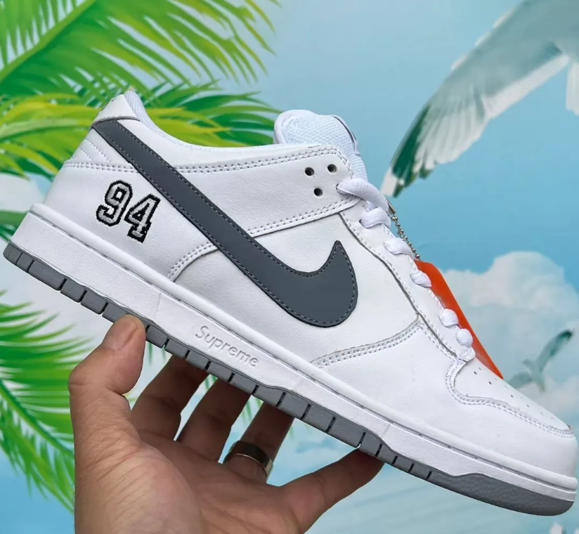 SUP x Dunk Low SB White Shoes Sneakers