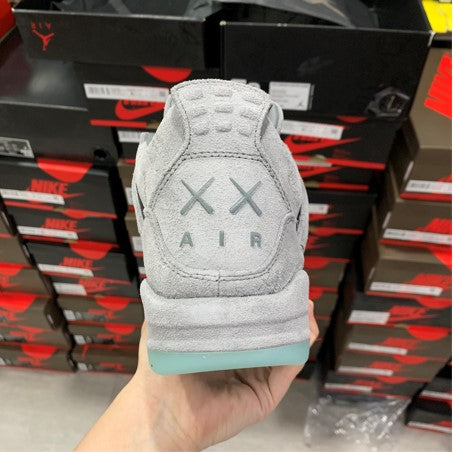 Air Jordan 4 Graffiti Grey Suede