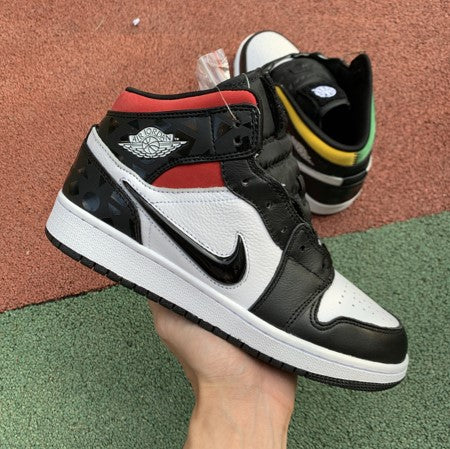 Air Jordan 1 Mid Quai 54 Four-Color Mandarin