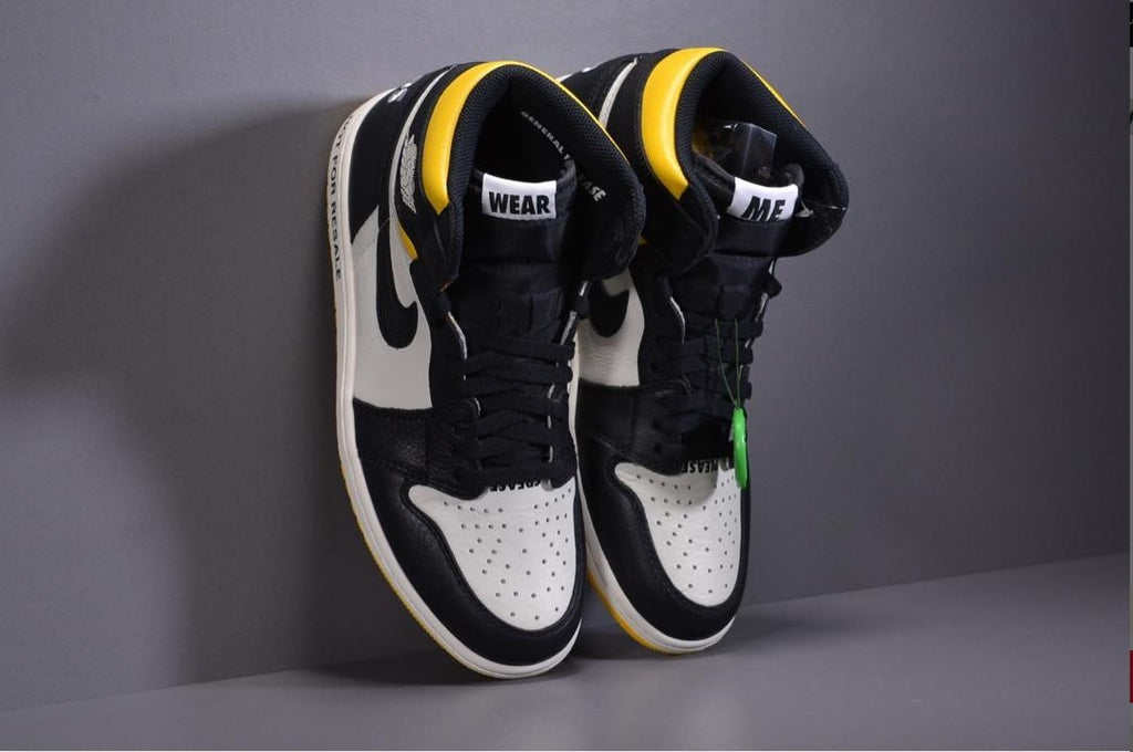 Air Jordan 1 Retro High “Not for Resale” Varsity Maize Shoes Sneakers