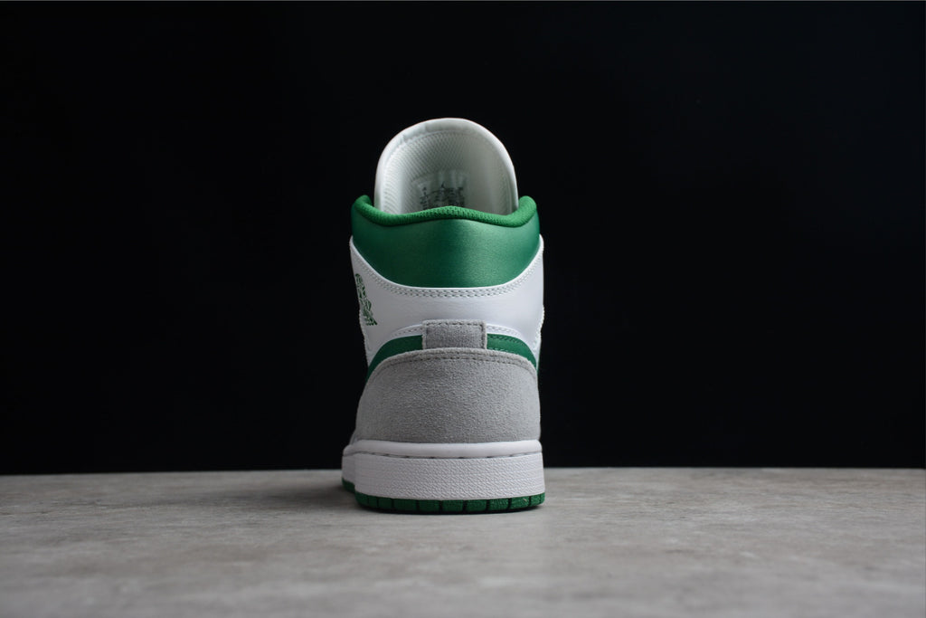 Air Jordan 1 Mid SE White Gray Green