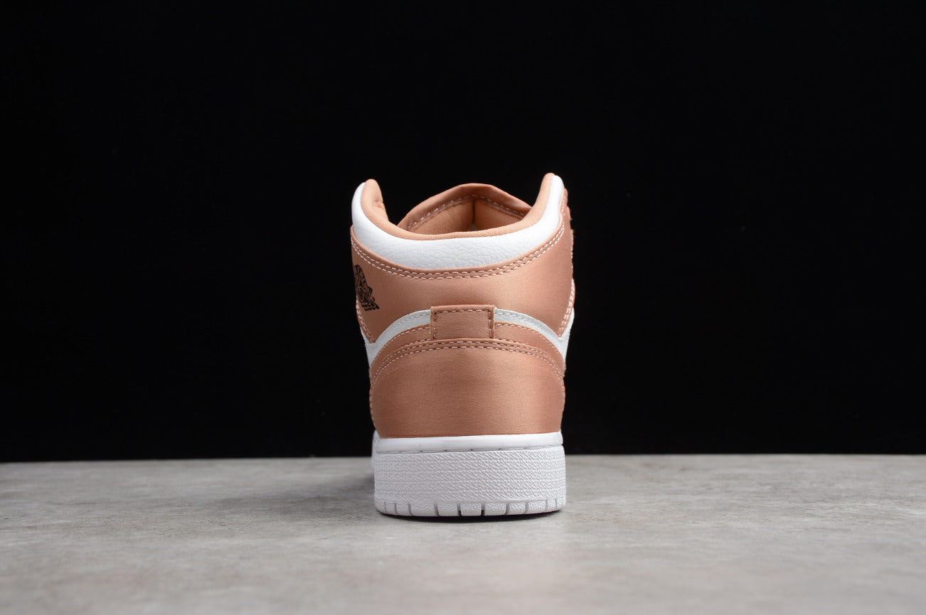 Air Jordan 1 Mid GS 'Rose Gold Black'