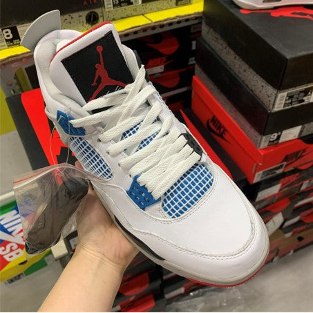 Air Jordan 4 SE White Red Blue Cement