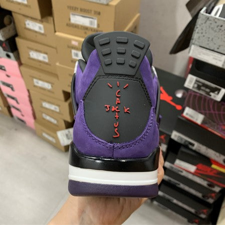 Travis Scott x Air Jordan 4 Purple Suede