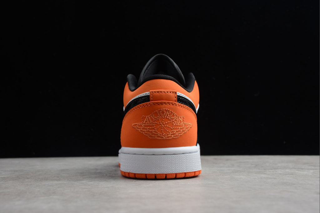 Air Jordan 1 Low Top Black Orange Buckle