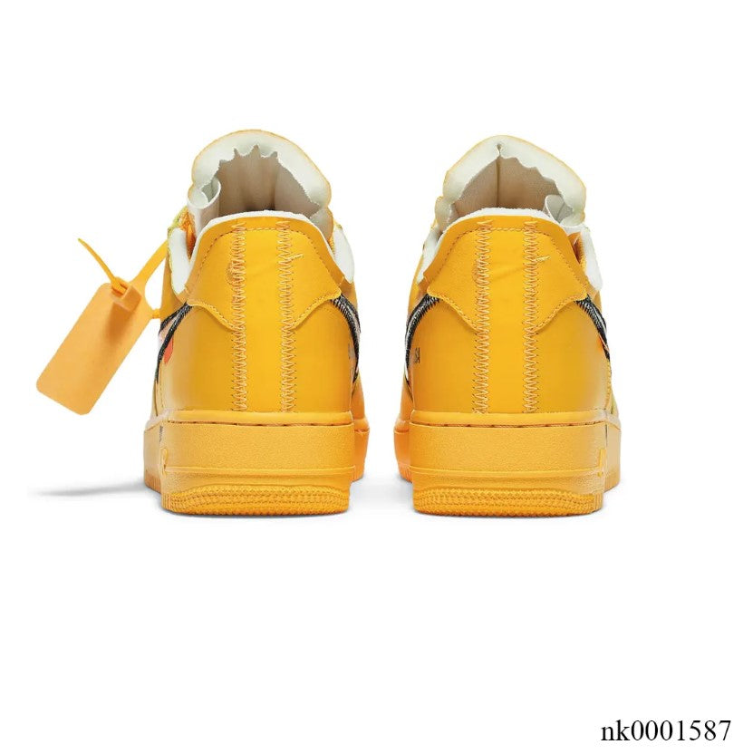 Off-White x Air Force 1 Low University Gold Lemonade Shoes Sneakers