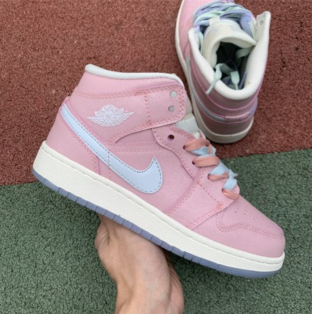 Air Jordan 1 Mid Pastel Mandarin Ducks