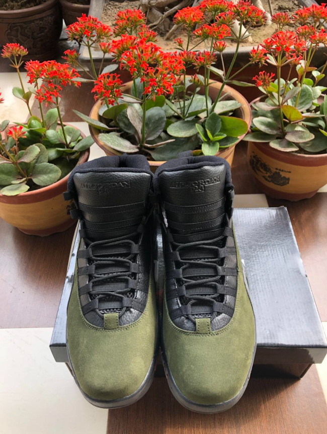 Air Jordan 10 Army Green Camouflage