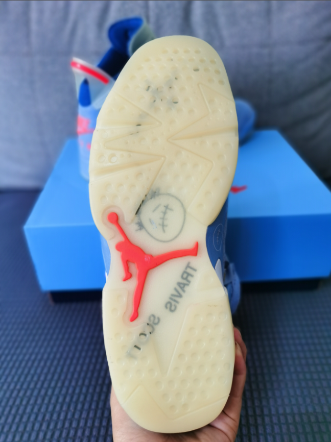 Travis Scott X Air Jordan 6 Light Blue
