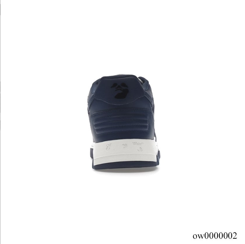 OFF-WHITE Out Of Office OOO Low Tops Dark Blue White Shoes Sneakers