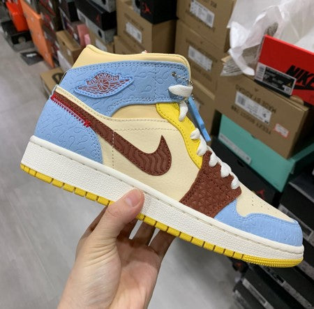 Air Jordan 1 Mid Fearless Maison African Style