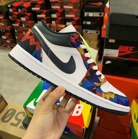 Air Jordan 1 Low Rainbow Sawtooth Blue