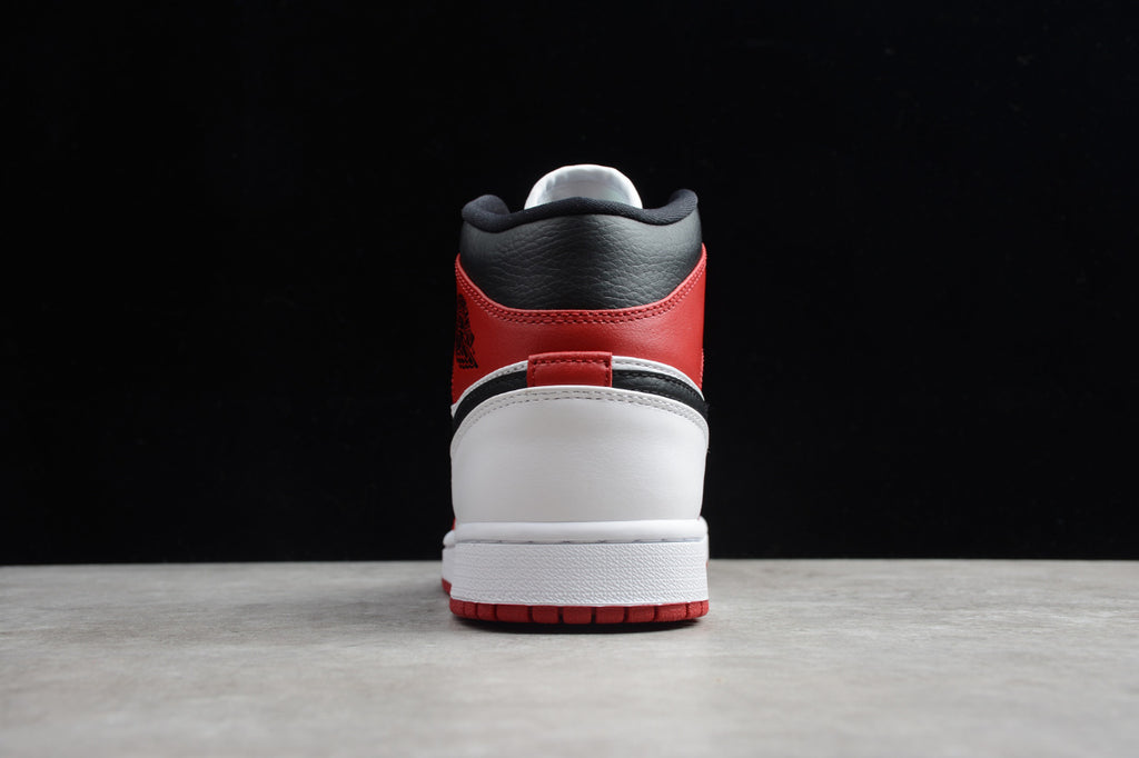 Air Jordan 1 Mid Chicago White Heel