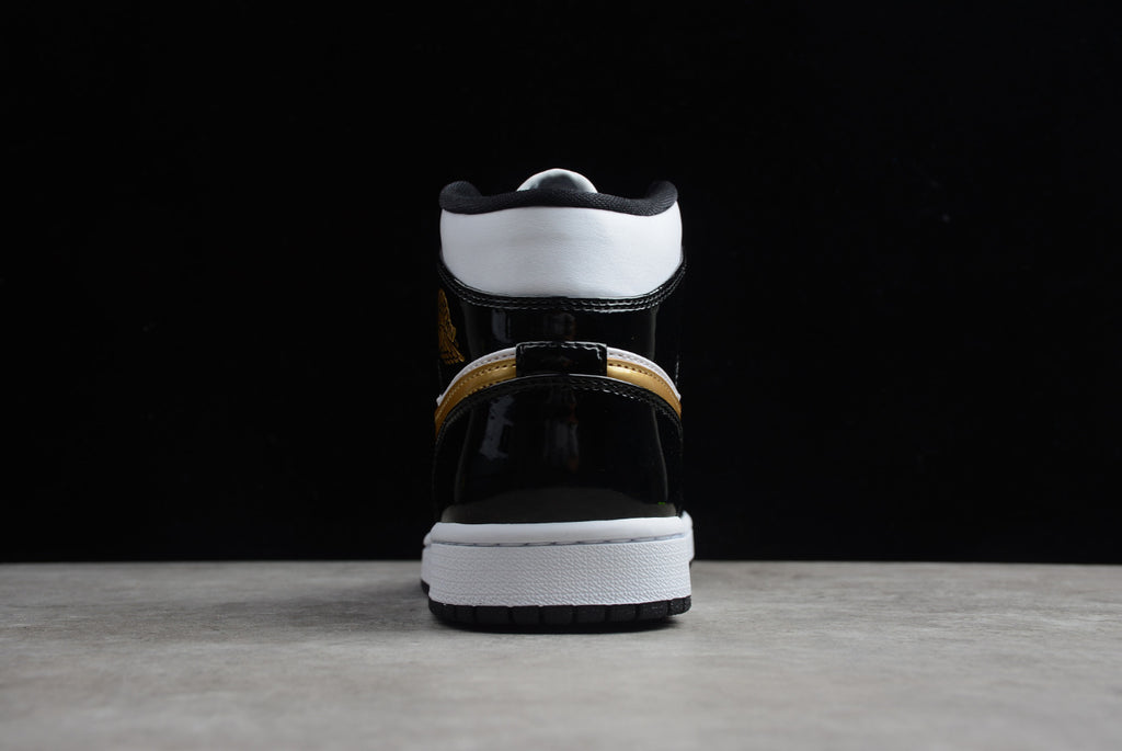 Air Jordan 1 Mid Black Gold Toe