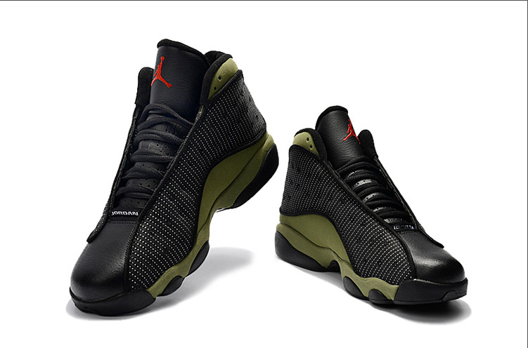 Air Jordan 13 Black Army Green