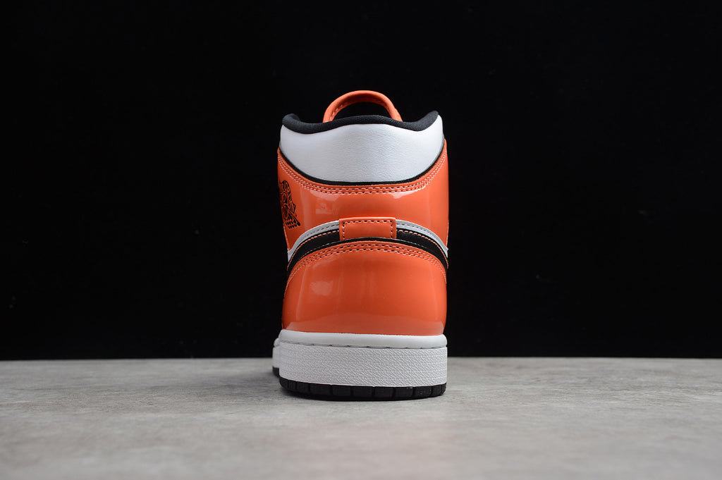Air Jordan 1 Mid GS Orange Black